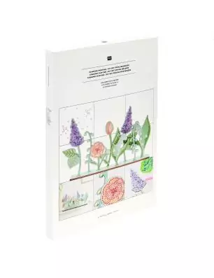 DECORATION : Kit Diamond Painting 'Rico Design' Prairie printanière 31x18.5 cm